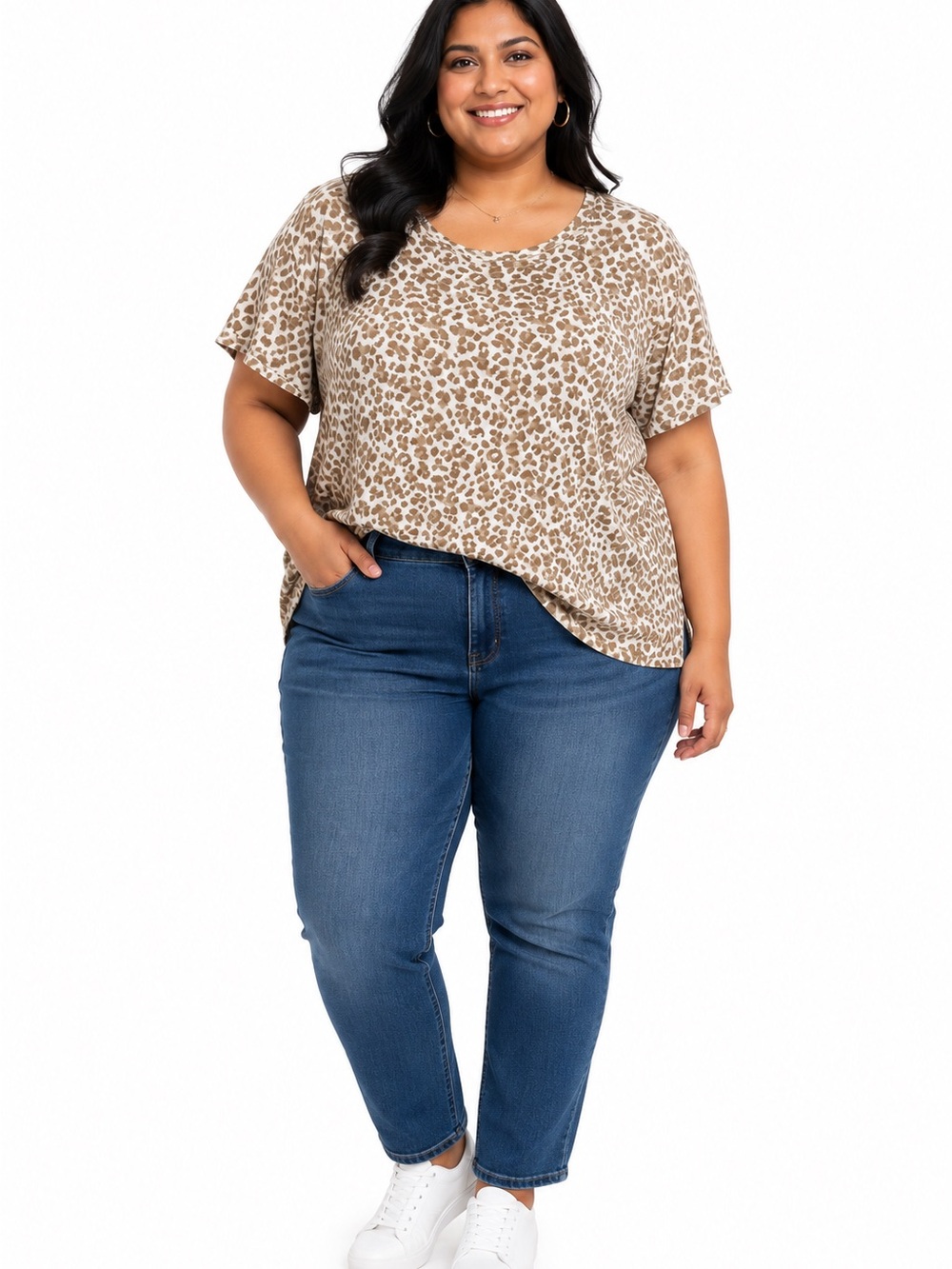 Old Navy EveryWear Leopard Print Tee – Women’s Plus Size 3X